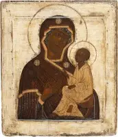 Icône de la Mère de Dieu de Tikhvine (Tikhvinskaïa)