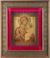 Icône fine avec la Mère de Dieu 'Iverskaja'