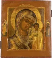 Icône fine de la Mère de Dieu de Kazan (Kazanskaja)