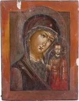 IKONE MIT DER GOTTESMUTTER VON KASAN (KASANKSKAJA)