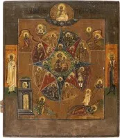 Icoon van de Moeder Gods 'Brandende Braambos'
