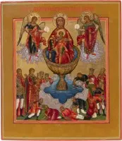 Icoon met de Moeder Gods 'Levengevende bron'