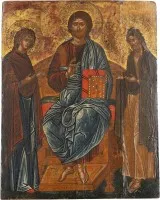Très fine icône avec Deesis