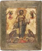IKONE MIT CHRISTUS VON SMOLENSK MIT BASMA