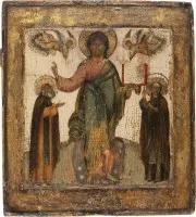 FEINE IKONE MIT CHRISTUS VON SMOLENSK