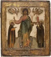 FEINE IKONE MIT CHRISTUS VON SMOLENSK