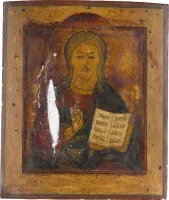 IKONE MIT CHRISTUS PANTOKRATOR