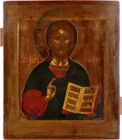 Icône fine avec Christ Pantocrator