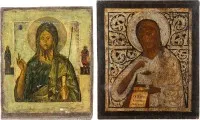 Две большие иконы с Иоанном Предтечей