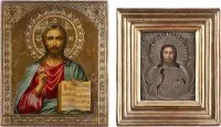 Две иконы: Христос Пантократор
