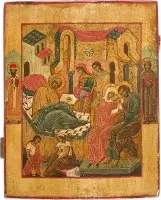 Icoon van de Geboorte van de Moeder Gods