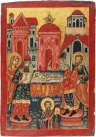 Grande icône de la Circoncision du Christ et de saint Basile