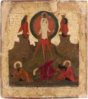 Icoon van de Transfiguratie van Christus