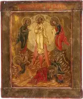 Icoon van de Transfiguratie van Christus