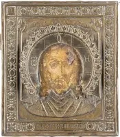 Ikona Mandylionu z okladem