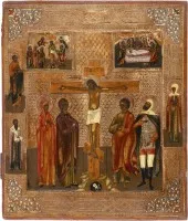 Icoon van de Kruisiging van Christus