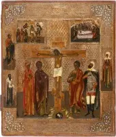 Icoon van de Kruisiging van Christus