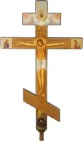 Monumentaal iconostasekruis met de Kruisiging van Christus