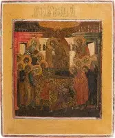 Icône de la Dormition de la Mère de Dieu (Koimesis)