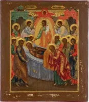Grande icône de la Dormition de la Mère de Dieu (Koimesis)