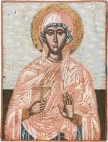 Icône avec la sainte martyre Paraskève