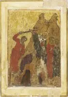 Fragment van een vita-icoon van de heilige Nicolaas van Myra