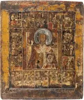 Vita-icoon van de heilige Nicolaas van Myra