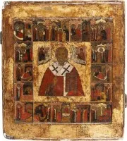 Vita-icoon van de heilige Nicolaas van Myra