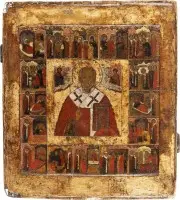 Vita-icoon van de heilige Nicolaas van Myra