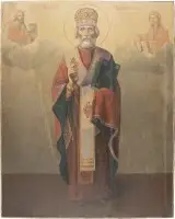 Monumentaal icoon van Sint-Nicolaas van Myra