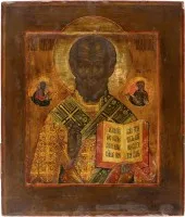 Icoon met Sint-Nicolaas van Myra