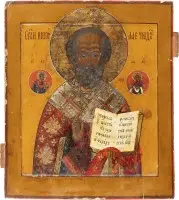 Icône avec saint Nicolas de Myre