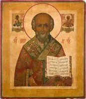 Icône avec saint Nicolas de Myre