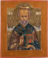 Icône fine avec saint Nicolas de Myre