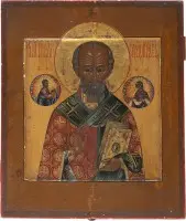 Icône fine avec saint Nicolas de Myre