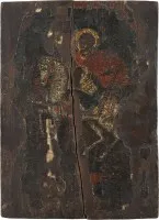 Icoon met de heilige Georgius die de draak verslaat