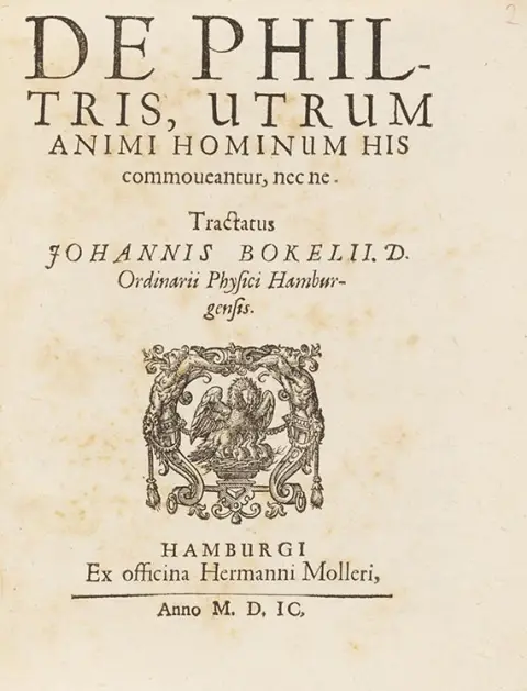 Johann Boeckel, De philtris, utrum animi hominum his commoveantur