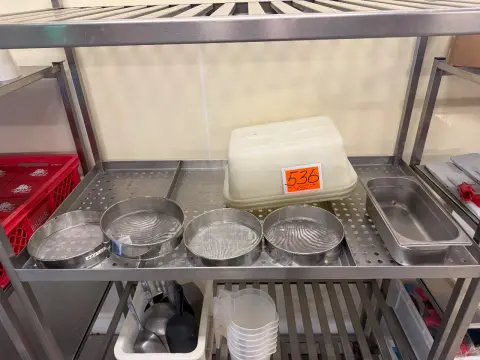 Lot of various sieves, etc.