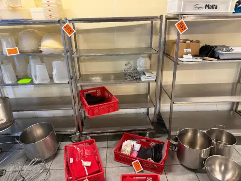 Wózek transportowy ze stali nierdzewnej (bez zawartości)