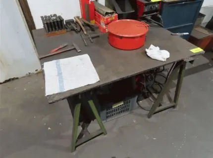 1 table de soudage, fabrication maison, env. 1,20 m x 1,00 m