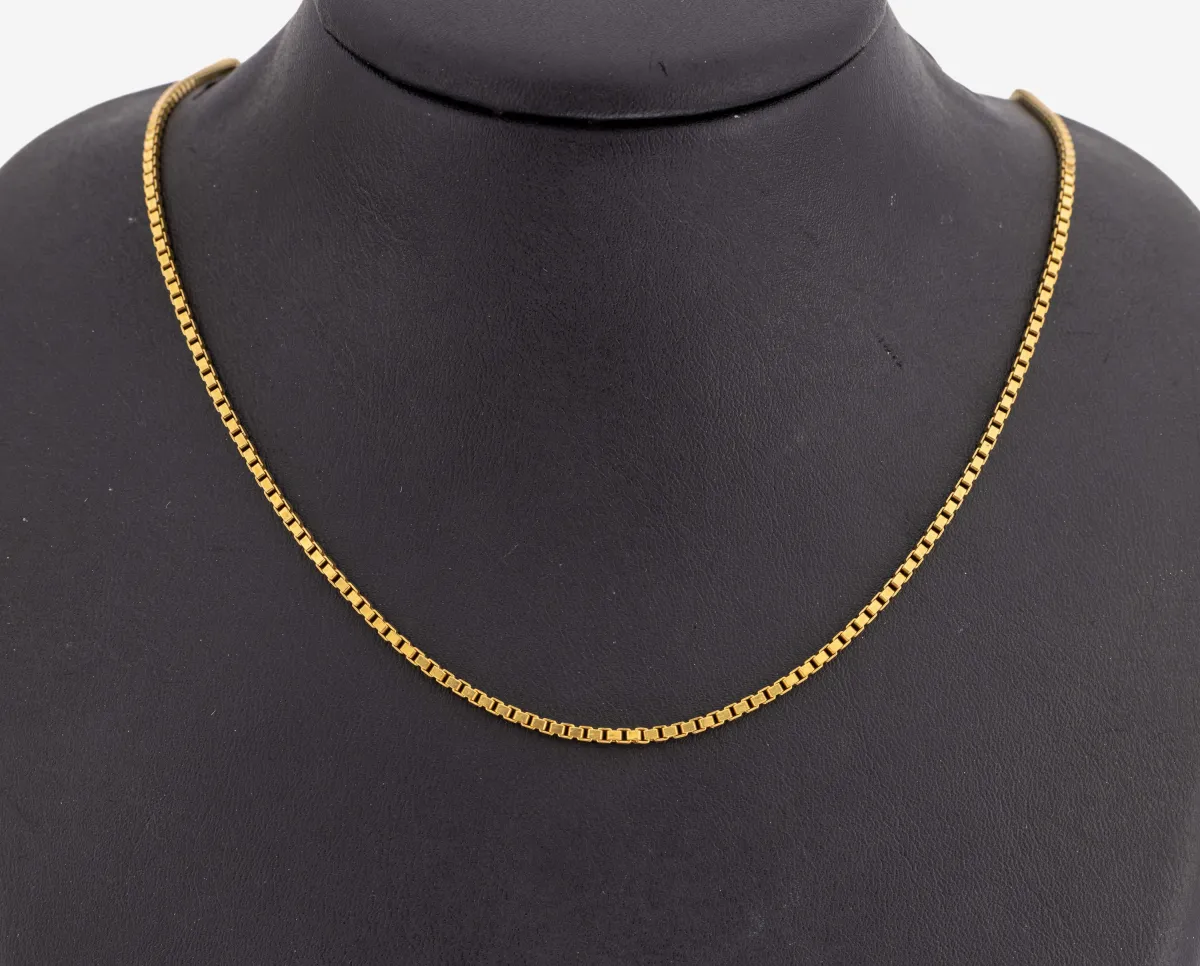 14 kt gold chain, 585/000, Venetian chain, L. approx. 61 cm, spring ring clasp