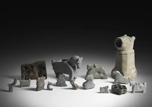 Lot de sculptures en pierre