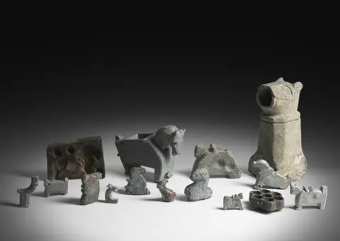 Lot de sculptures en pierre