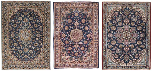 Three medallion carpets
