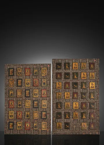 Collection of Qajar playing cards