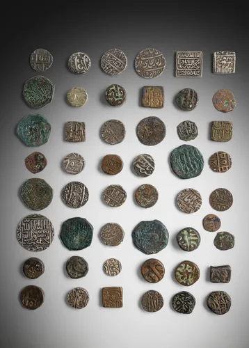 Gruppe von 49 Münzen, teils in Silber/ Bronze gearbeitet