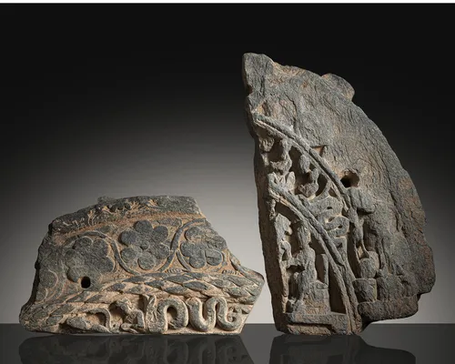 Two fragments of slate