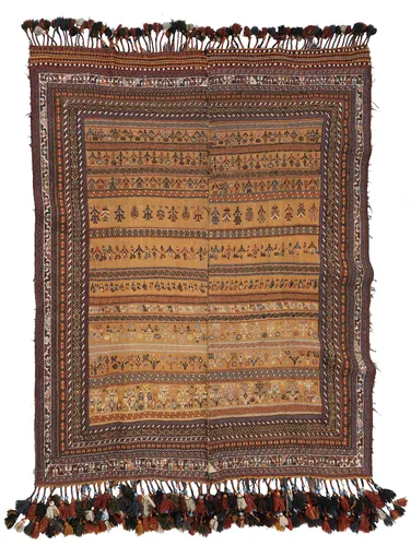 Two-panel flat weave