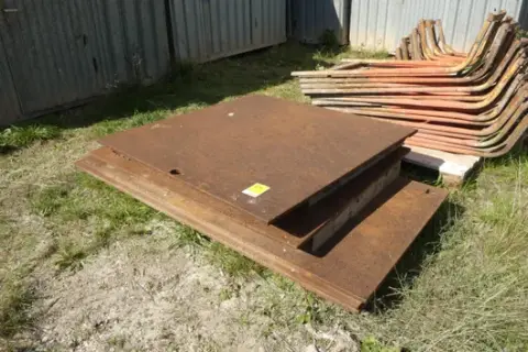 Lot of steel plates