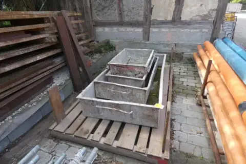 Sada maltových van ze oceli, pozinkovaných